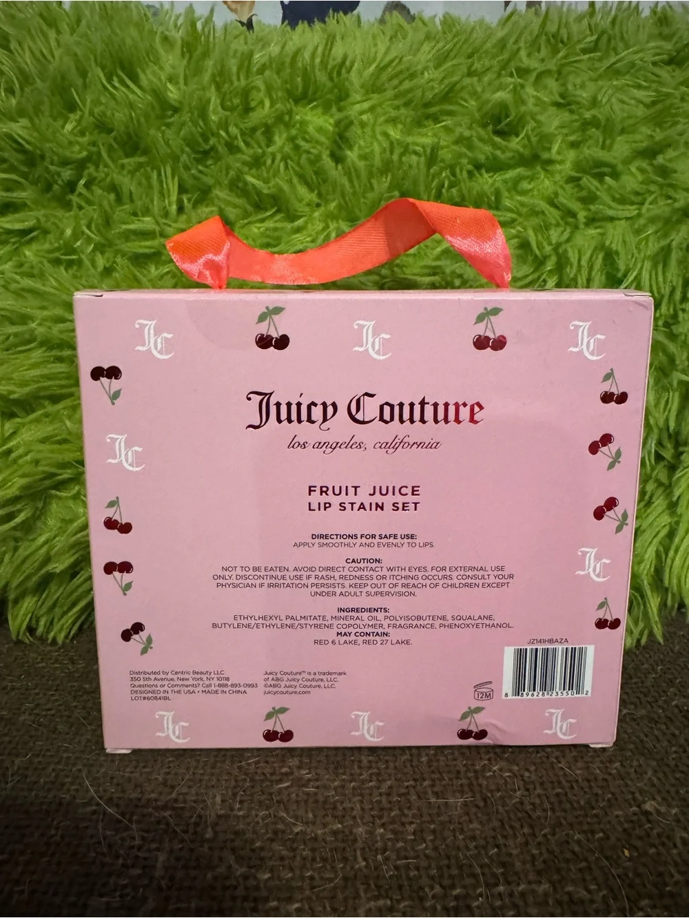 Juicy Couture Fruit Juice Lip Stain Set - Pink, Light Pink, Coral & Red